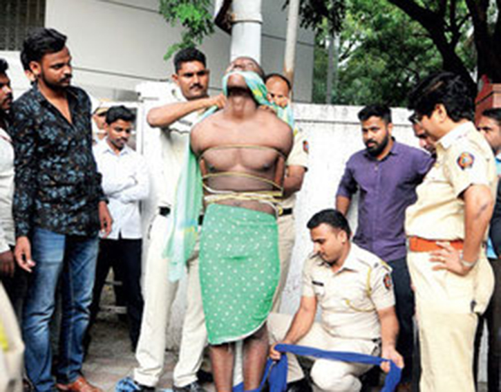 A Nigerian student was tied to a pole and thrashed by Pune residents after ...