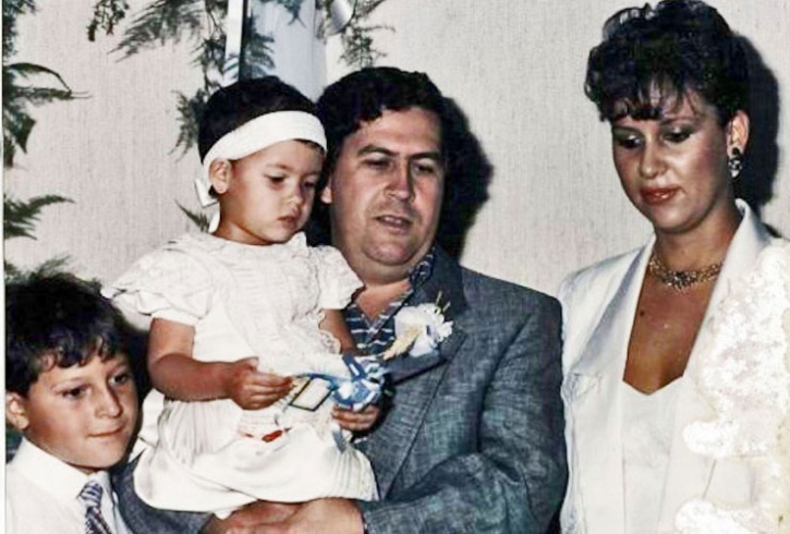 Pablo Escobar and his family