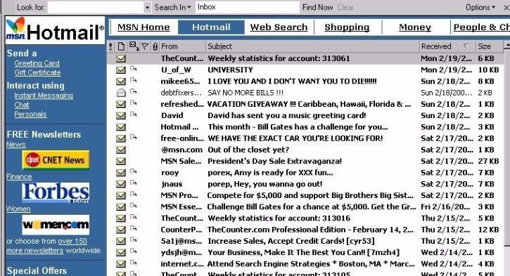 first email in 1971