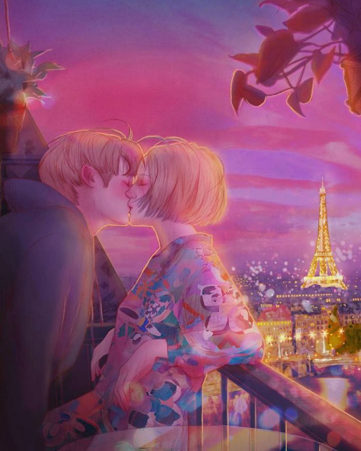 #13. Travelling to the city of love just kiss your beloved 