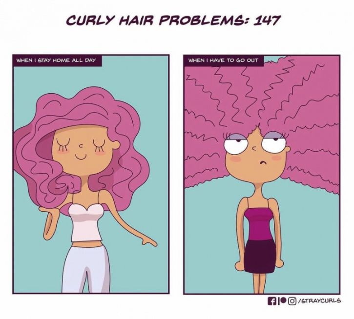 Angela Mary Vaz an illustrator from Bangalore, India, reveals why maintaining curly hair is high maintenance