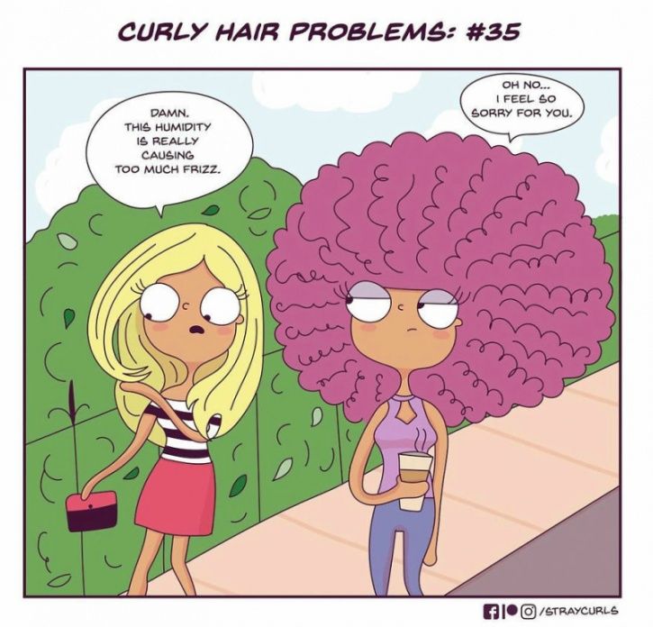  This 25-year-old illustrator, Angela Mary Vaz (straycurls on Instagram), from Bangalore, India, sketches a series of illustration that brilliantly depict the nuisances of living with curly hair everyday. 