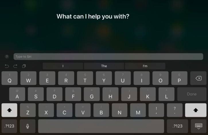 siri for typing iOS 11