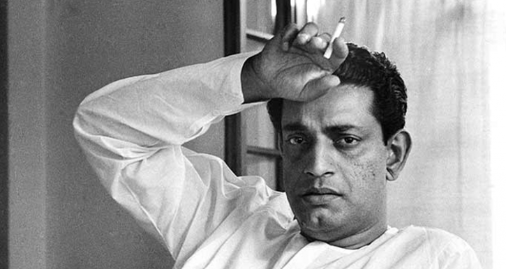 A picture of ace Indian filmmaker Satyajit Ray. 