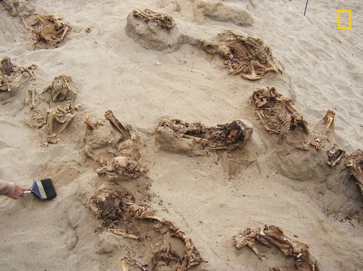 child sacrifice site in Peru