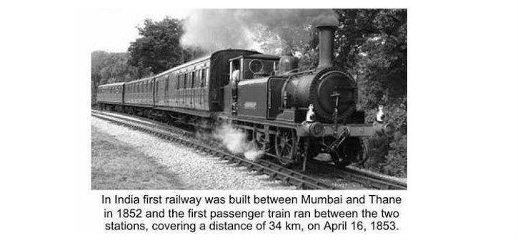 first train in india