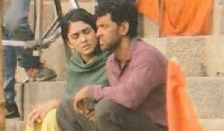 Leaked picture of Hrithik Roshan from Super 30. 