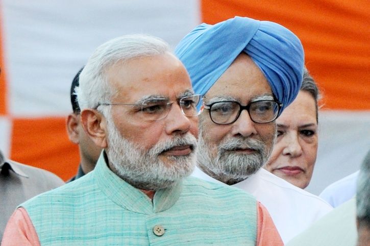 Modi, Manmohan Singh