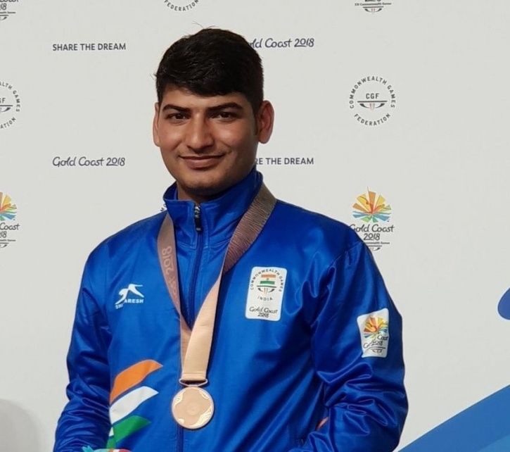 Om Mitharwal has won 2 medals at CWG 2018