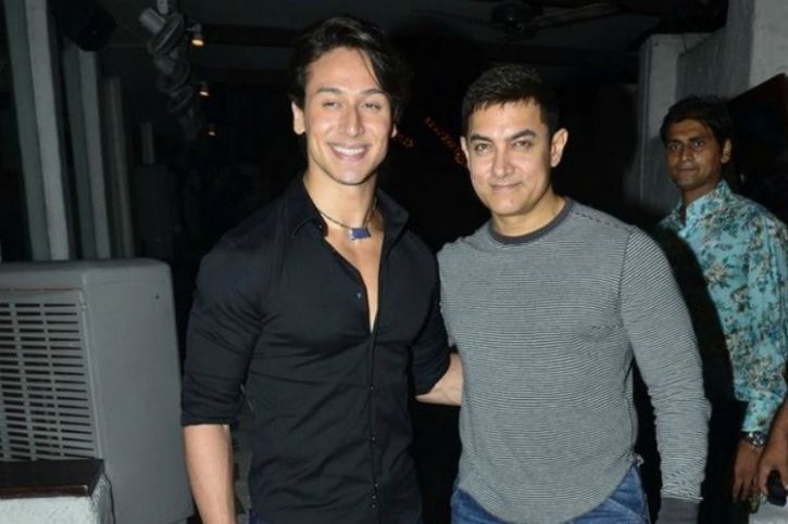 Tiger Shroff with Aamir Khan