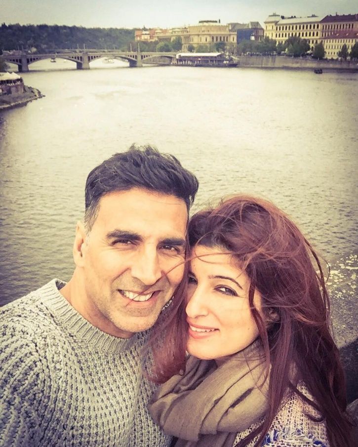 A picture of Akshay Kumar and Twinkle Khanna