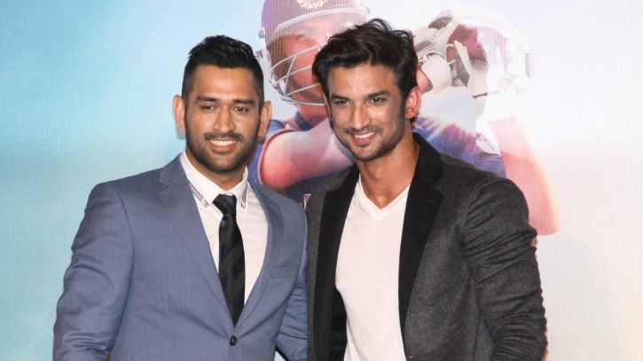 A picture of Sushant singh Rajput with MS Dhoni,.