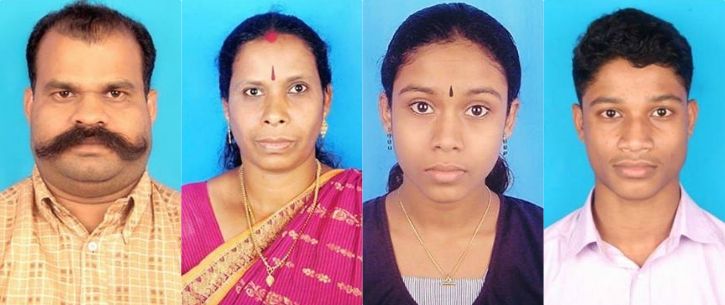 Four Member Family In Kerala