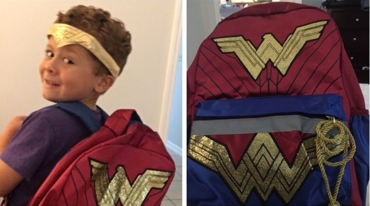 Gal Gadot Supports 5-YO Boy Who’s Breaking Gender Stereotypes By Choosing A Wonder Woman Backpack Fo