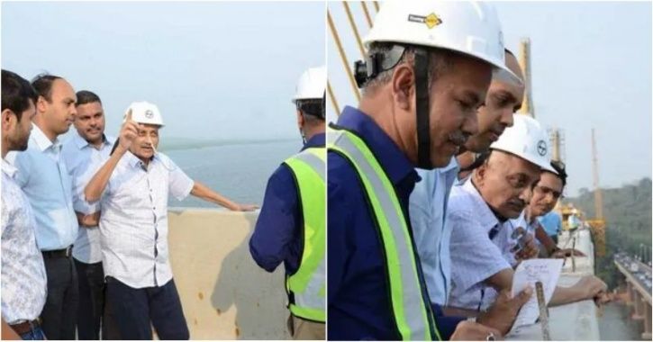 Ailing Goa CM Parrikar Inspects Bridge With Tube In Nose, Twitterati Accuses Govt Of Photo Op