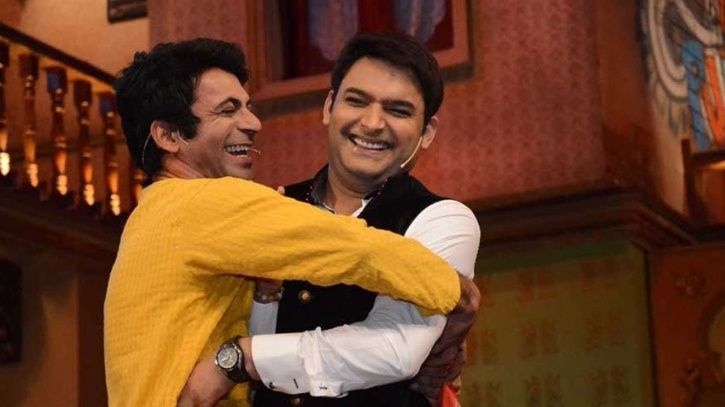 An old picture of Sunil Grover and Kapil Sharma from The Kapil Sharma Show. 