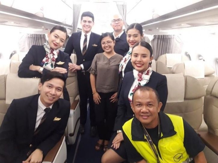 Philippines Airline, Filipina only passenger, only passenger on flight, woman only passenger