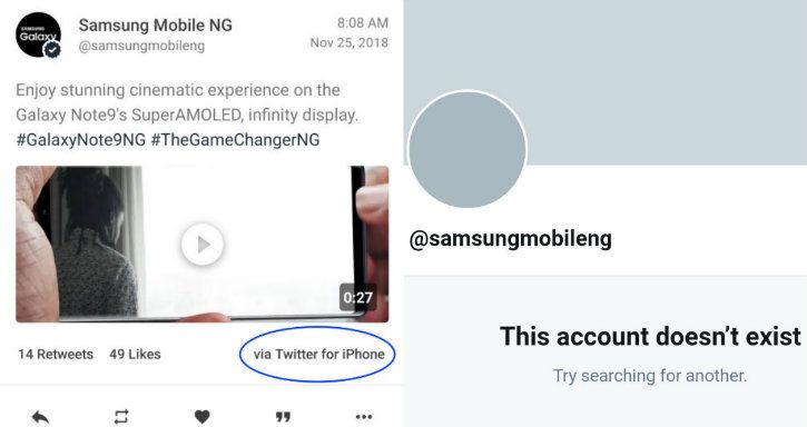 Samsung tweets from an iPhone (331 times)