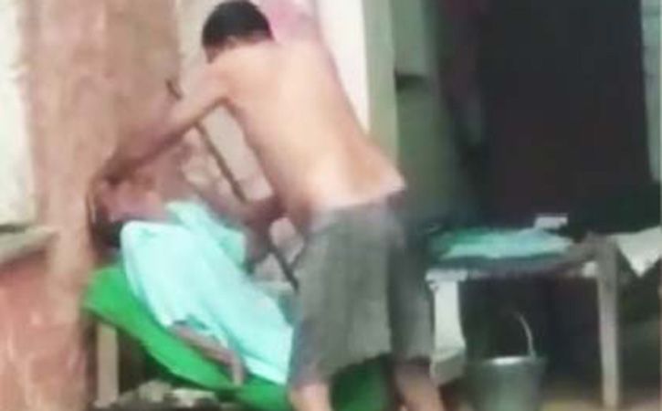 Video Of Alwar Man Thrashing Paralytic Mother Goes Viral
