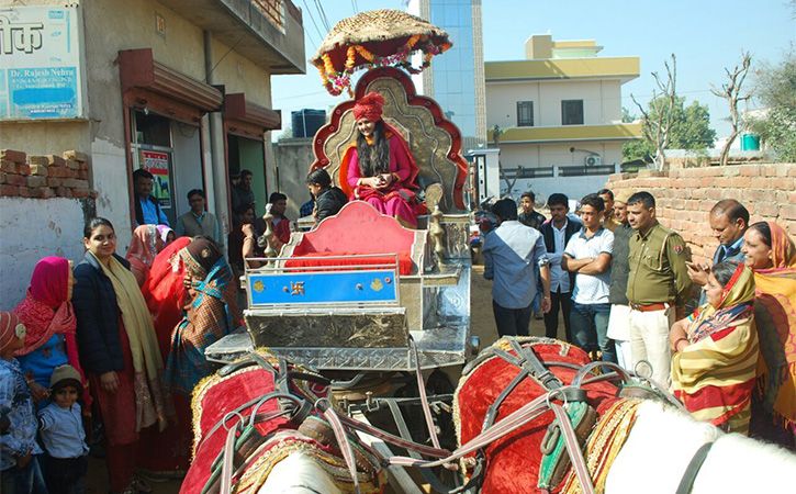 Chariot Bride in Rajasthan