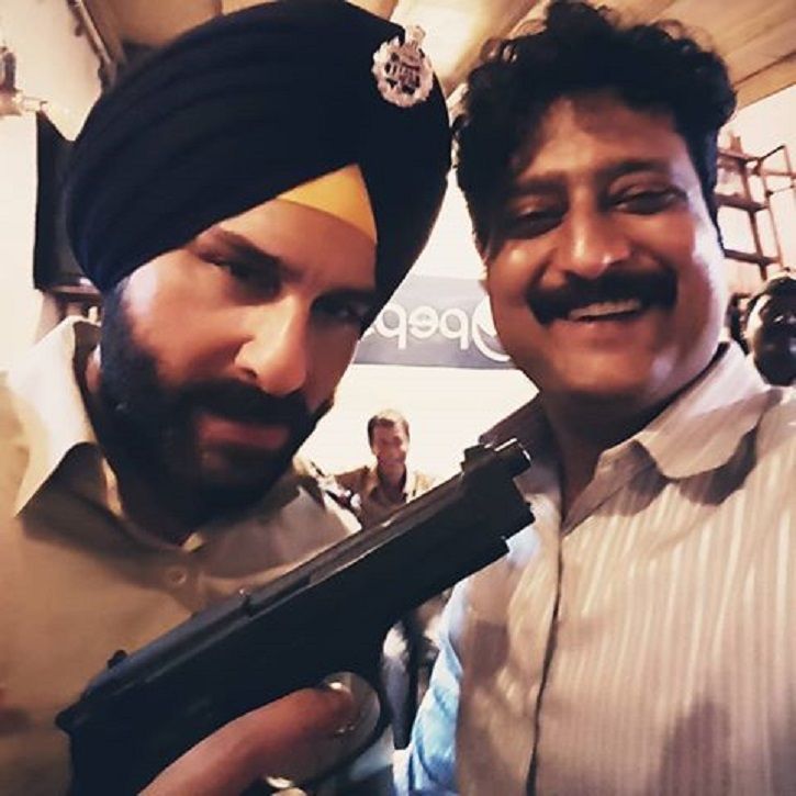 A picture of Sartaj Singh and Constable Katekar from Sacred Games.