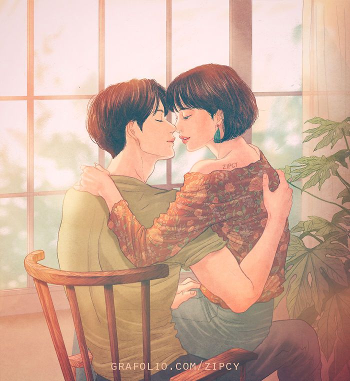 21 Illustrations That Captures Love And Intimacy So Intricately You Can Almost Feel It