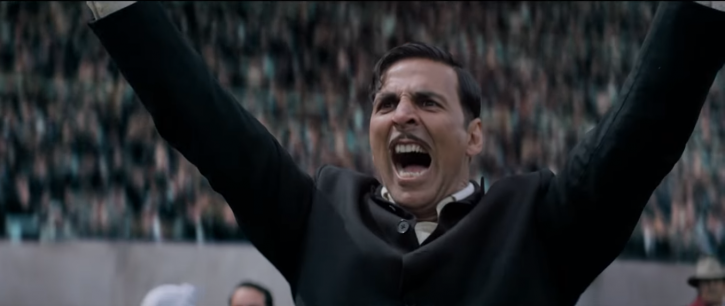 A picture of Akshay Kumar from the trailer of Gold.