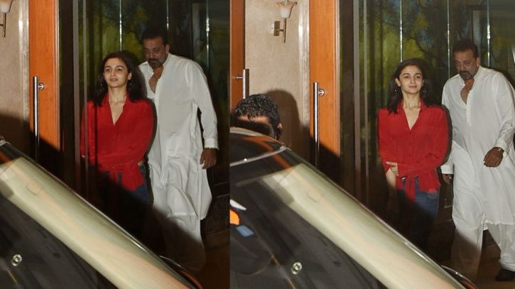 Ranbir Kapoor Meets Sanjay Dutt Ahead Of Sanju’s Release, Girlfriend Alia Bhatt Accompanies Him