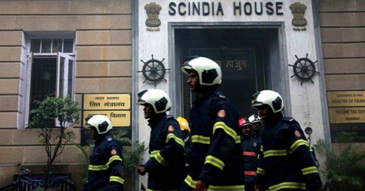 S scindia house fire files burnt