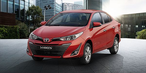 The Yaris is available in 6 colours