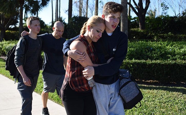 Aftermath of the Parkland shooting