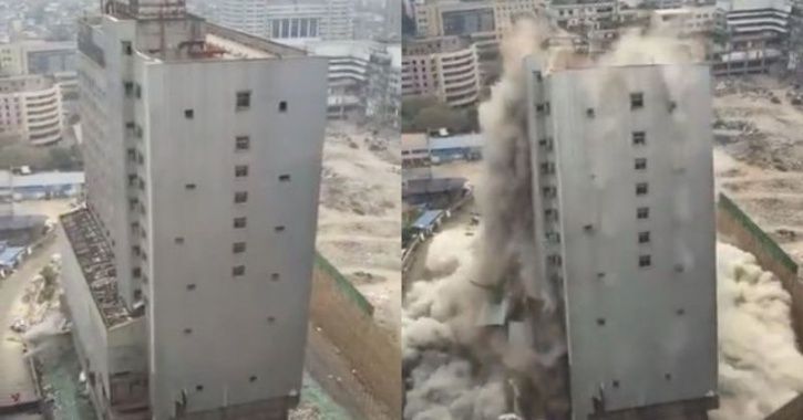 building demolished in China