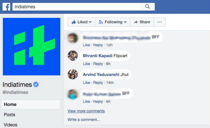 facebook comment hoax