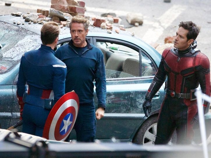 A picture from the sets of Avengers 4.