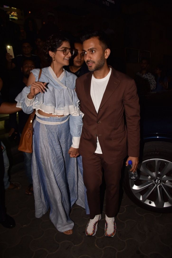 A picture of Sonam Kapoor from Veere Di Wedding screening.