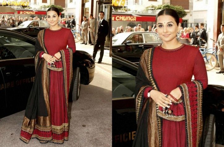 A picture of Vidya Balan at Cannes Film Festival. 