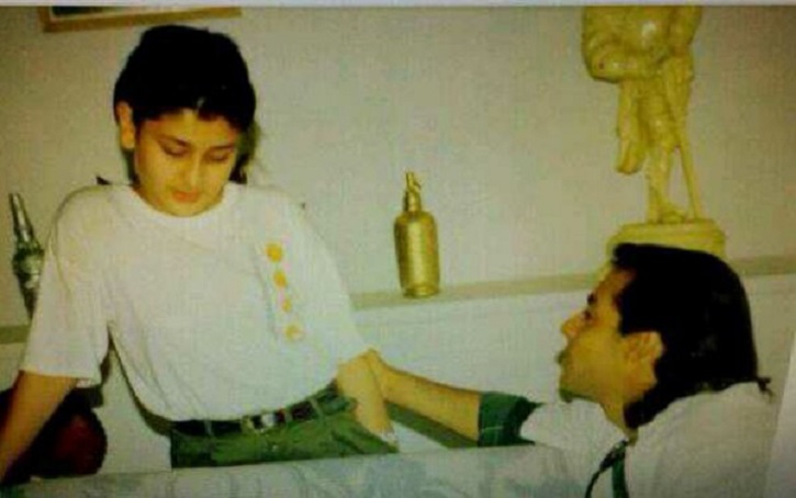 Childhood picture of Kareena Kapoor Khan and Salman Khan