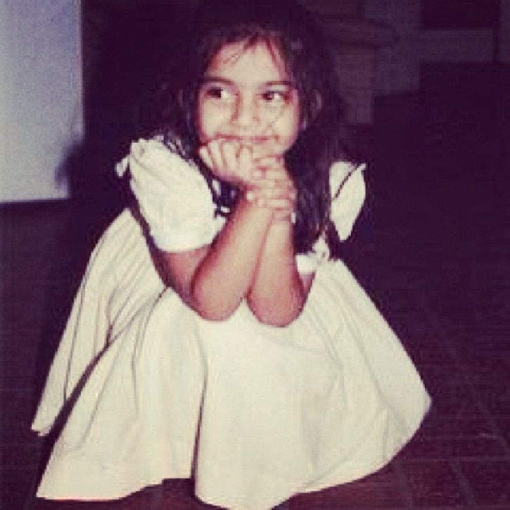 Childhood picture of Sonam Kapoor. 