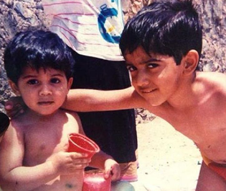 Childhood picture of Varun Dhawan.