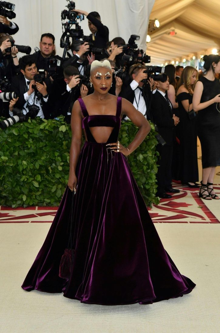 Met Gala 2018: Cynthia Erivo Brings Bejeweled Brow Art to the Red Carpet