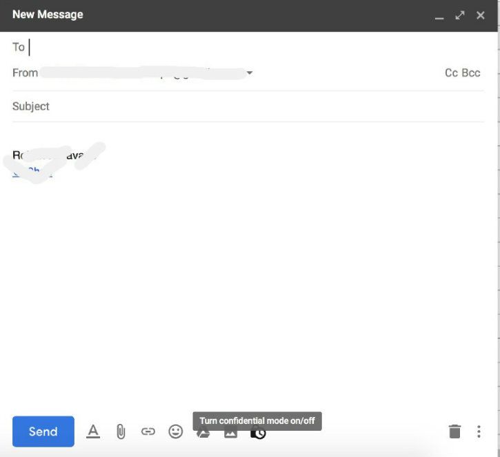 gmail confidential email