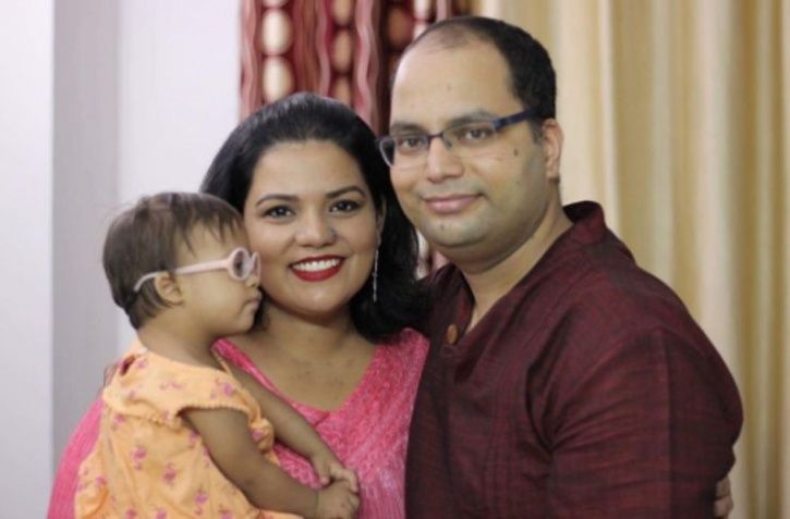 Kavita Baluni and Himanshu Kakatwan along with their daughter Veda