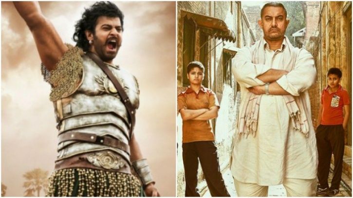 Satish Kaushik turns truck into theatre. A picture of Baahubali and Dangal. 