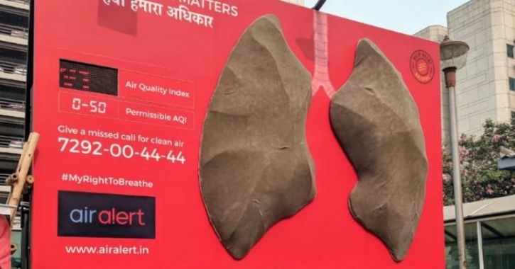 A Clean Pair Of Lungs Installed In Delhi Before Diwali Have Turned Black In 6 Days!