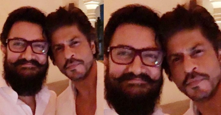 A picture of Shah Rukh Khan and Aamir Khan.