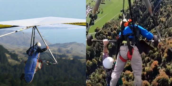 hang glider not strapped in youtube