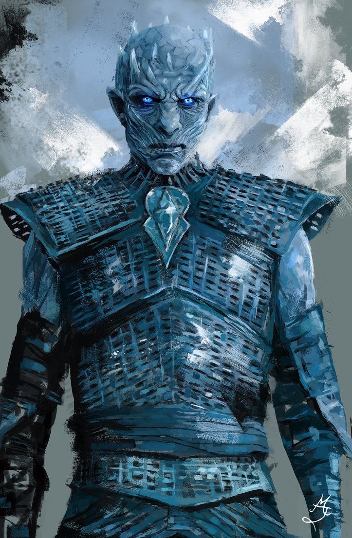 A picture of Night King from Game of Thrones.