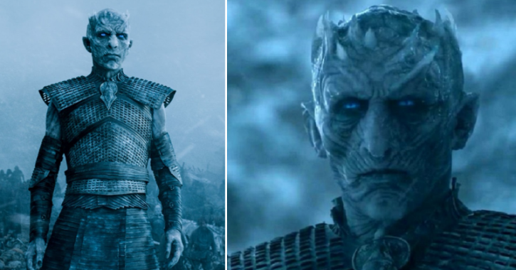 A picture of Night King from Game of Thrones season 8.