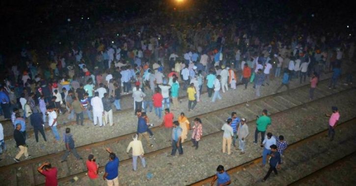 Before Train Rammed Into Crowd In Amritsar, People Stood On Elevated Tracks For Better View