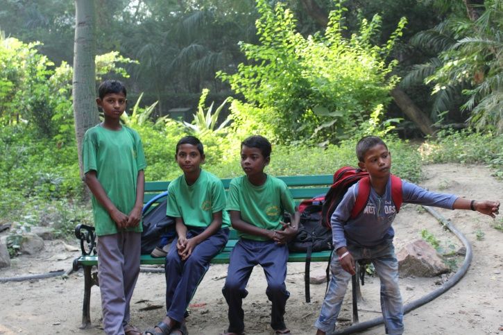 Children, Yamuna river, boat ride, Shani mandir, Chilla village, gyan shakti vidyalaya
